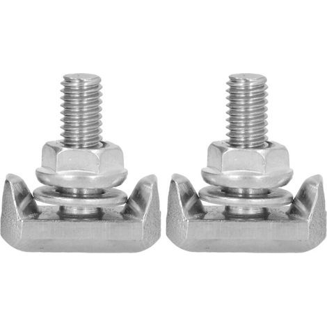 Lot de 2 boulons en T de borne de batterie de voiture en acier inoxydable 19116852 de remplacement pour Chevrolet (1/5)