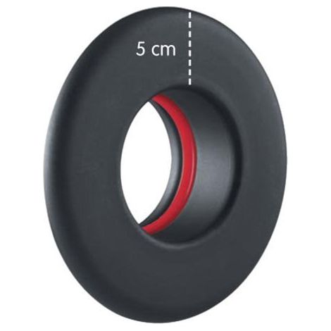 Save rosone borchia per tubo stufa a pellet porcellanato nero opaco mm.1,2 d.8x5 cm. - Save