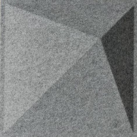 Panneau feutrine - Diamant gris - 40x40x4,5 cm - 0,16m² (1/2)