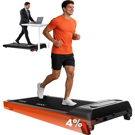 Tapis de course, moteur de 2,25 CV, inclinaison de 4 %, poids utilisateur maximum 100 kg, longueur de ceinture de course réglable de 80 à 120 cm, largeur de 30 à 50 cm (1/5)