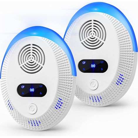 MINKUROW Repellente Per Zanzare Repellente Per Insetti Topi Roditori Controllo Elettronico Repellente Ad Ultrasuoni Indoorp Per Cucina (2 Pezzi) (1/5)