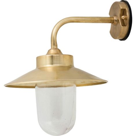 Wandlampe außen IP43 E27 Messing massiv Maritim Wandleuchte außen Terrasse Haus