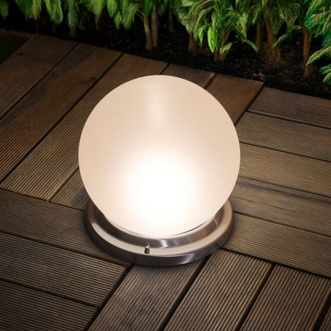 Solar Leuchtkugel LIANA 25 multicolor Edelstahlsockel Fernbedienung 102658 (1/5)