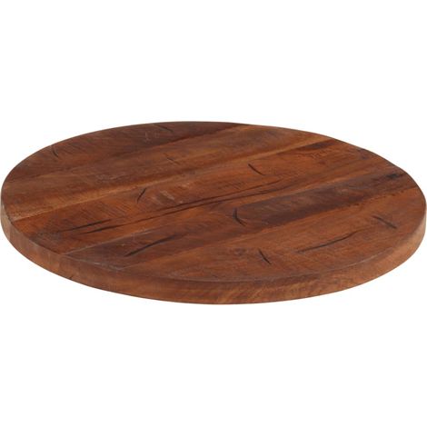 Dessus de table Dessus de bureau Plateau de table Ø 60x3,8 cm rond bois massif de récupération (1/5)