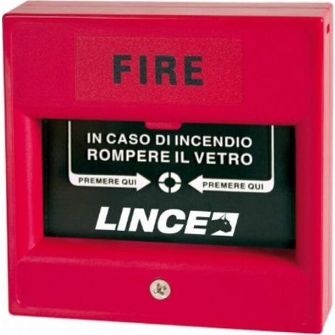 LINCE - PULSANTE PER SEGNALAZIONE INCENDIO