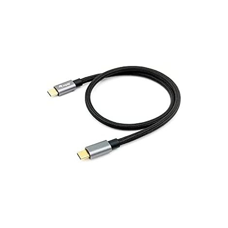 CABLE USB-C MACHO USB-C MACHO USB 3.2  1M TRANSFERENCIA 5G 3A (100W)  VIDEO 4K (1/2)