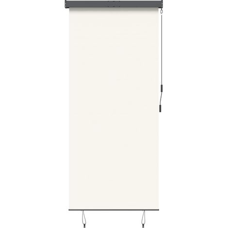 Außenrollo 120 x 250 cm Cremeweiß vidaXL