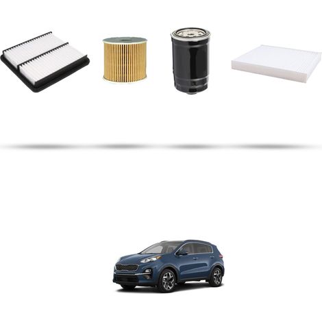 Kit tagliando 4 filtri compatibile con Kia Sportage IV (QL) 1.6 crdi Eco-Dynamics 85kw dal 2018 (1/5)