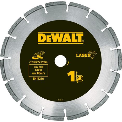 DeWALT - Diamanttrennscheibe für Baumaterialien 230x22,2 mm DT3743
