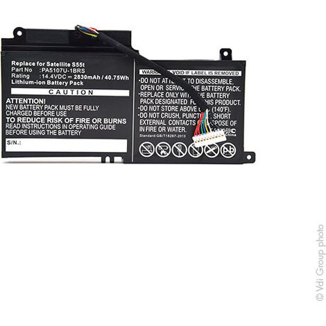 NX - Batterie ordinateur portable compatible Toshiba 14.4V 3000mAh - P000573230 (1/4)