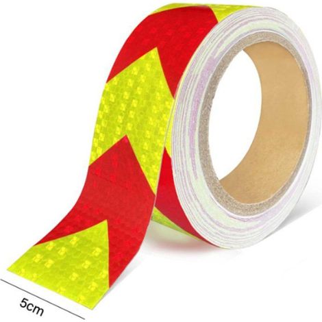 Ruban De Marquage - Adhésif Haute Résistance - Pour Signalisation Sécurité Industrielle - Rouleau De 50 M × 5 Cm (1/4)