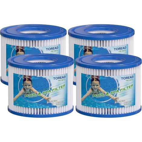 Pack of 4 Type VI filters for spas and - Replaces Coleman SaluSpa 90352E Bestway filters (1/5)