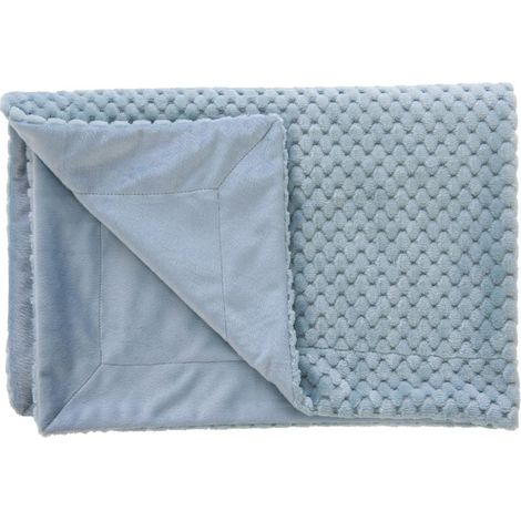Amadeus - Plaid enfant Rétro bleu 100x75 cm (1/2)
