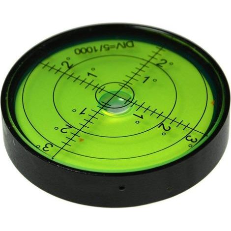 horizontale haute précision en aluminium bulle niveau niveau rond inclinomètres pour instruments d'arpentage et tribrachs, 60 mm, précision 15'/2 (1/4)