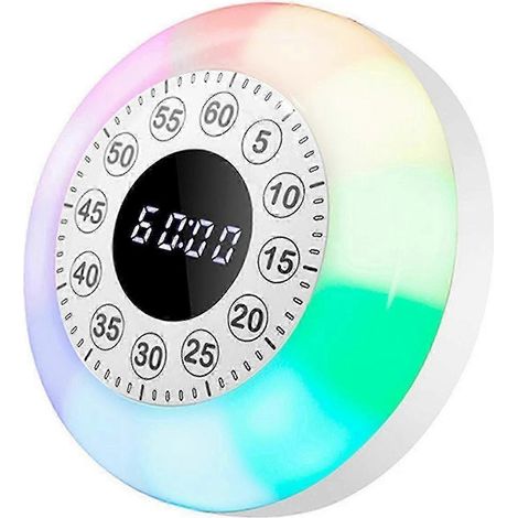 Minuteur visuel rechargeable avec lumière RGB, compte à rebours de 60 minutes pour la maison, la salle de classe, le bureau et la cuisine. (1/5)