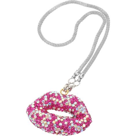 2 accessori per specchietto retrovisore con strass multicolore (1/2)