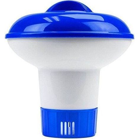 Diffuseur Flottant - Grand Bleu - Distributeur de Chlore - 135mm - 120mm - Réglable (1/4)