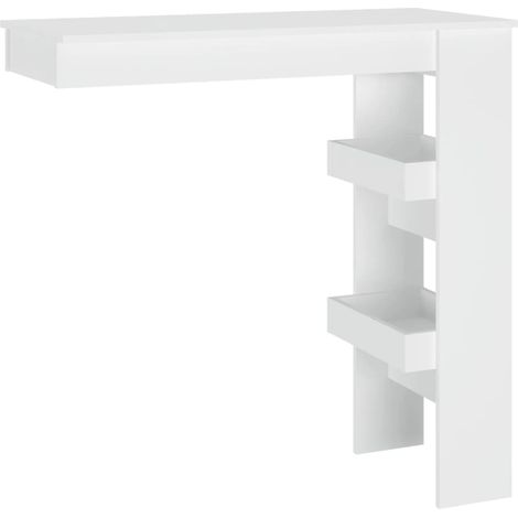 Maison Exclusive - Bancone da Muro Bianco 102x45x103,5 cm in Legno Compensato
