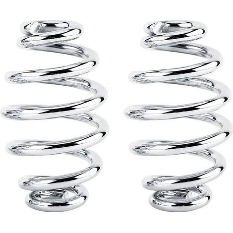 Cocoarm Siège Spring Motorcycle Soutr Drum Ressorts 1 Paire 3 "Acte (Silver) (1/3)