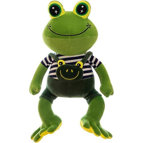 Peluche Grenouille Souriante - Décoration Intérieure Animal en Peluche pour Enfants, Filles, Garçons, Femmes - Maison, Chambre, Bureau, Canapé (1/5)