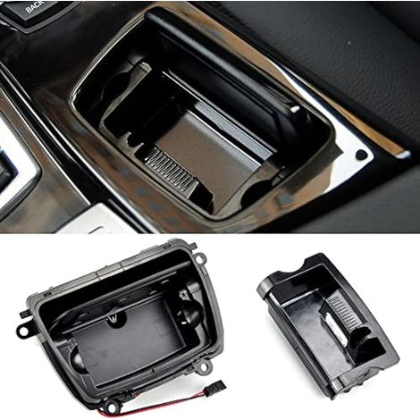 Accessori pour boîte de cendrier de Console centrale de voiture + doublure de cendrier Compatible avec la série 5 F10 F11 F18 (1/5)