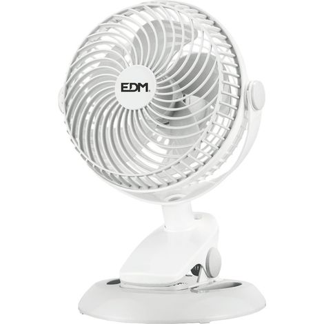 Mini ventilateur rechargeable avec pince et base, 3 W, 31,6 dB, ø 17 x 18 x 28 cm (1/4)