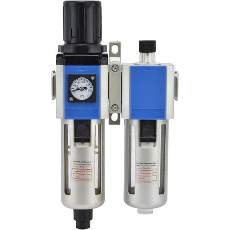 Luftkompressor, Durchflussfilter, Druckregler, Öler, Öl-/Wasserabscheider-Kombination GFC300-15 (1/5)