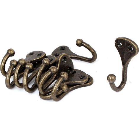 10 Badezimmer-Zubehör Stk 62mm x 30mm Zinklegierung Einzelhaken Handtuchhaken Wandhalterung Hänger (1/4)
