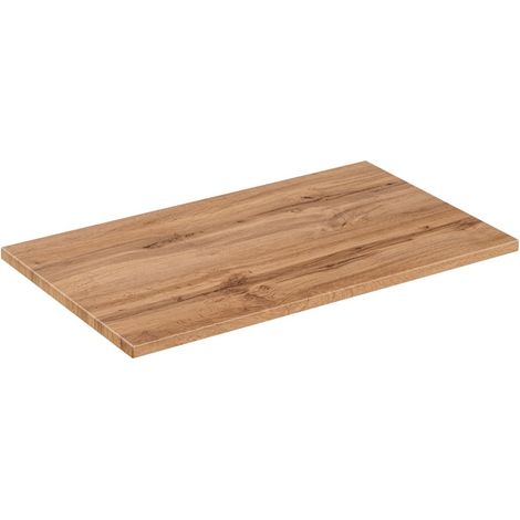 Piano per mobile sottolavabo NOXERA – 80 cm – Colore quercia wotan – Da appoggio
