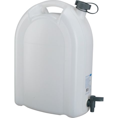 Pressol – Bidon alimentaire empilable 20L – Polyéthylène haute densité – Robinet démontable pour un usage hygiénique – Sans BPA