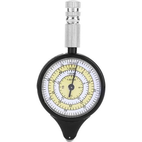 Mini Mesureur de Distance de Carte - Outil Cartographique Portable en Métal