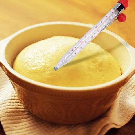Thermomètre alimentaire haute précision, boîtier PVC transparent, pour sucre, bonbons, cuisine, accessoires de pâtisserie (1/4)