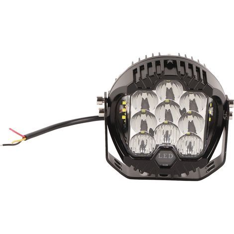 Faro LED blanco de 5 pulgadas, 90 W, 5000 lúmenes, resistente al agua IP67 para SUV, ATV, UTV y embarcaciones. (1/5)