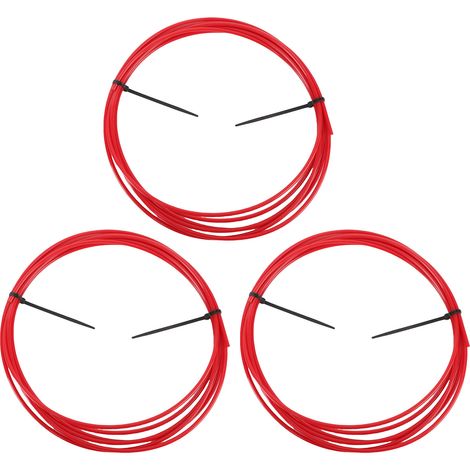 Kit de 3 cintreuses pour tubes en cuivre de 6,35 mm (1/4 pouce) avec outil en plastique PE pour la réparation de climatiseurs (4 mètres).