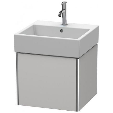 Duravit XSquare Vanity unit à suspension murale 48,4x 46,0 cm, 1 tiroir, pour lavabo Vero Air 235050, Couleur (avant/corps): Laque mate en soie Nordic White - XS409203939