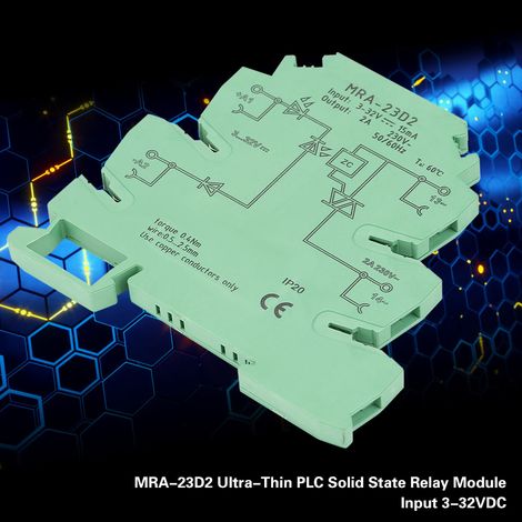 MRa 23D2 Ultradünnes 6,2-mm-Halbleiterrelaismodul, Eingang 3–32 V DC (1/5)