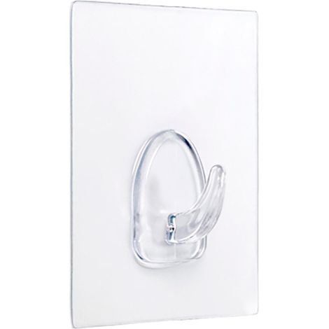 Gruccia adesiva riutilizzabile 80x62mm trasparente 1291-0-000 Blister INOFIX (1/2)