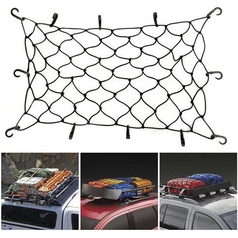BUNTHAUS Filet de toit de voiture en maille élastique pour bagages, housse de rangement pour corde (1/5)