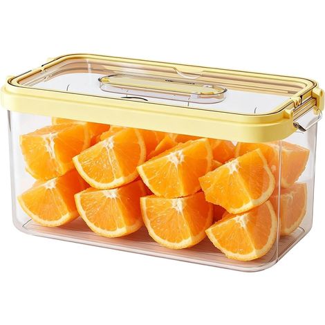 Recipiente para guardar alimentos en el refrigerador con tapa hermética (1/5)
