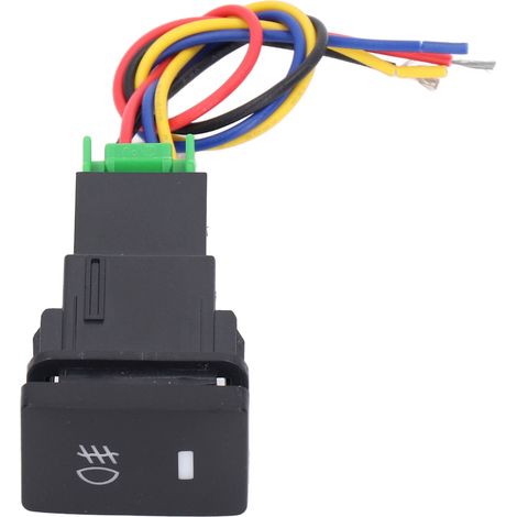 LED-Druckknopf-Nebelscheinwerferschalter 33,1 x 22,4 mm mit 12-V-Kabel für Autos (1/5)