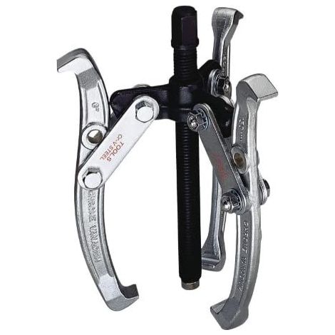 Extractor de 3 brazos Jonnesway AE310036, 150 mm, para extracción de rodamientos y piezas, acero al cromo vanadio, tornillo endurecido, distancia máxima 150 mm, peso 1,48 kg