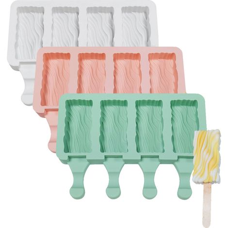 Moule à glace en silicone, sans BPA, réutilisable et de qualité alimentaire pour enfants (1/5)
