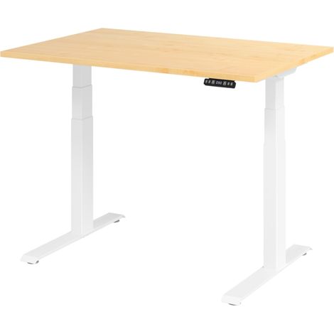 bümö Schreibtisch elektrisch XDKB Rechteck: 120 x 80 cm  Ahorn