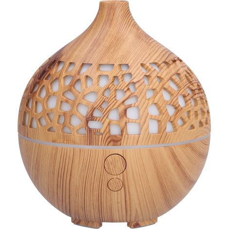 Humidificateur d'air 180ml à motif bois, lumières colorées, USB, pour chambre, bureau, yoga, purificateur d'air