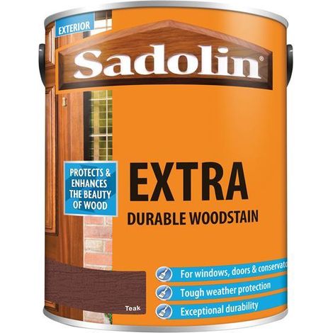 Sadolin Extra Durable Woodstain Teak 5 litre SAD5028536