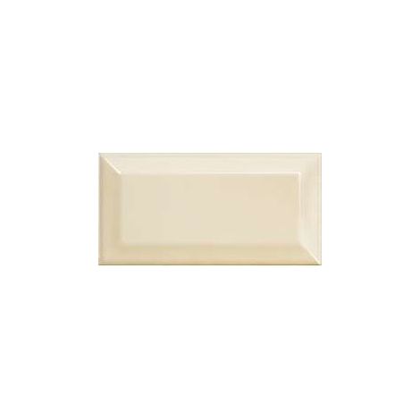 Eiffel Art Construction – Carrelage mural relief métro parisien beige brillant 7,5x15 cm – Pâte blanche pleine – Usage intérieur – Boîte de 0,50m2