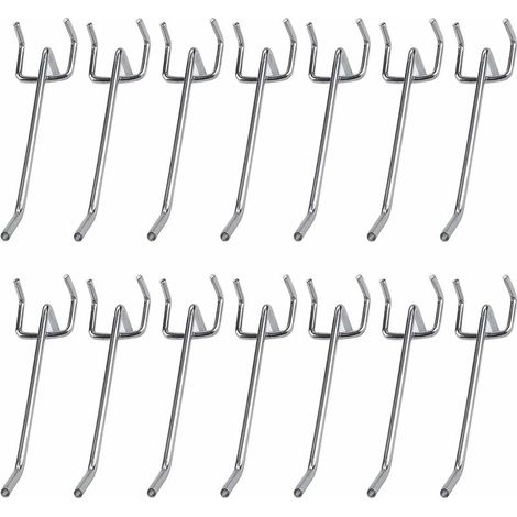 VURAHOME - Crochet de rangement 40 Pcs Crochet Panneau Perforé,Assortiment Panneaux Perforés,Porte Crochets Panneaux Perforés,Crochet Mural Perforé,Utilisé Pour L'Affichage Des Étagères Des Supermarch (1/5)