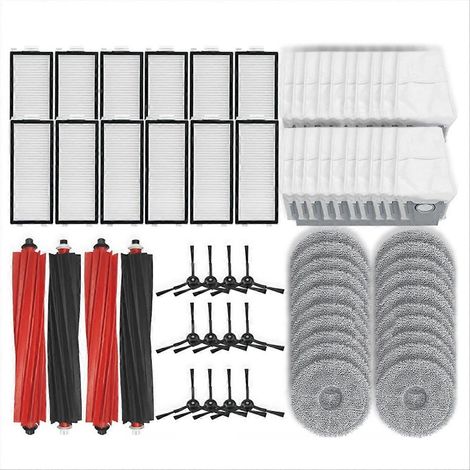 Accessoires pour balai Roborock : brosse principale, filtre, chiffon, sac à poussière (1/5)