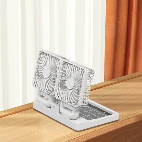 Fini les prises  Ventilateur solaire monobloc – Panneau solaire + USB – 3 vitesses – Silencieux – Compact – Pour camping, voiture, maison – Fraîcheur autonome – Cadeau (1/4)