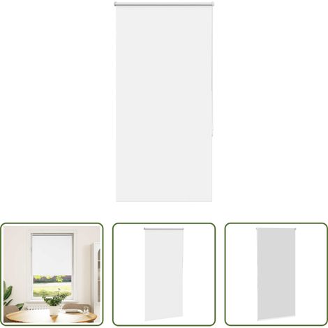 vidaXL Lichtschutz -  Verdunkelungsrollo Weiß 75x150cm Stoffbreite 70,7 cm Polyester (1/5)